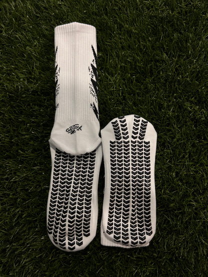 GRIPX FROST ❄️ — White & Black Grip Socks
