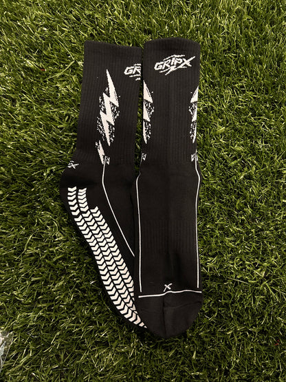 GRIPX PHANTOM 🌑 — Black Grip Socks
