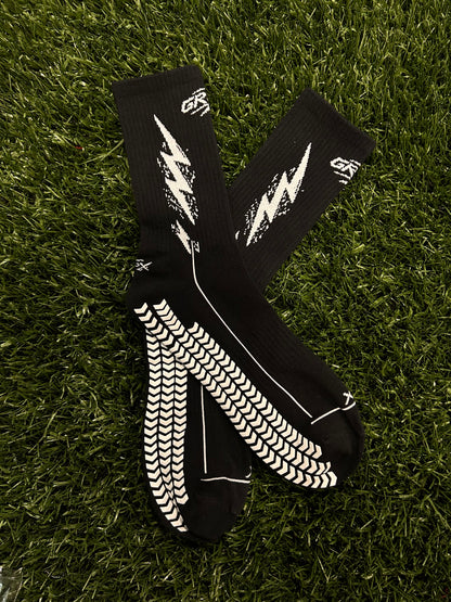 GRIPX PHANTOM 🌑 — Black Grip Socks